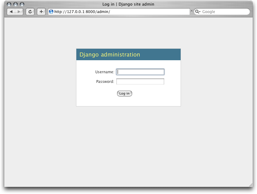 Django login